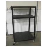 Apollo Rolling 3-Tier Audio / Visual Metal Cart