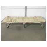 Vintage Aluminum Folding Cot w/ Pad