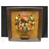 Framed Vtg 3-Dimensional Wood Collage Art Framed Vtg 3-Dimensional Wood Collage Art