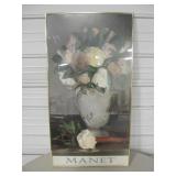 Framed Manet Art Poster - 20" x 38"