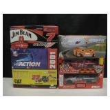 6 NOS NASCAR 1:24 Scale Die-Cast Race Cars