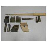 Vtg Military Live Rounds, Trench Art Casings, etc Vtg Military Live Rounds, Trench Art Casings, etc
