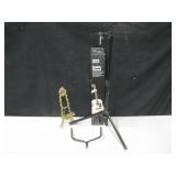 First Act 222 Guitar Stand w/ Box & Brass Holder