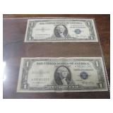 1935D & 1935E $1 Silver Certificates