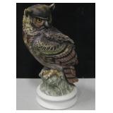 Great Horned Owl By Andrea 12" Porcelain