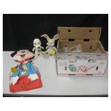 Vtg Mickey Mouse Organizer, 2 Coin Banks & More