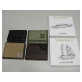 4 Assorted Wallets & DIY Metal Ship Kits 4 Assorted Wallets & DIY Metal Ship Kits