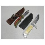 Lot Of 2 Hunting Knives Lot Of 2 Hunting Knives