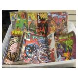 Plastic Tub Of Comics Teen Titans Nam & More Plastic Tub Of Comics Teen Titans Nam & More