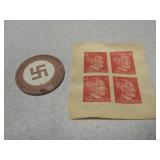 WWII British Hitler Propaganda Stamps, etc...