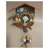 Small Vtg Germany Cuckoo Clock - 10" Tall Small Vtg Germany Cuckoo Clock - 10" Tall