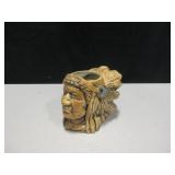 Large Ceramic Native Chief Mug - Signed Large Ceramic Native Chief Mug - Signed