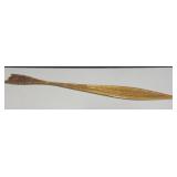 Decorative Hand Carved Wood Oar - 47" Long