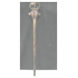 Elephant & Lion Carved Wood 30" Cane - Africa