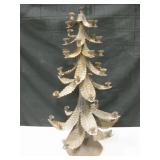 Vtg Tin Christmas Tree Candle Holder - 27.5" Vtg Tin Christmas Tree Candle Holder - 27.5"