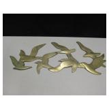 Vtg Brass Birds Wall Decor - 24" x 9" Vtg Brass Birds Wall Decor - 24" x 9"