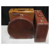 3 Vintage Samsonite Hard-Sided Suitcases 3 Vintage Samsonite Hard-Sided Suitcases