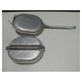 2 WWI Era Military Mess Kits Circa 1918