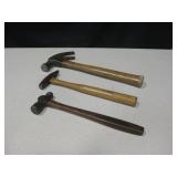 3 Vintage Hammers - 2 Plumb & 1 Stanley 3 Vintage Hammers - 2 Plumb & 1 Stanley