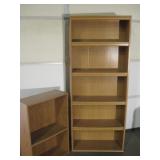 2 Pressboard Bookcases Tallest 72"