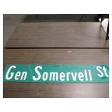 2-Sided Gen. Somervell Street Sign 48" x 10" 2-Sided Gen. Somervell Street Sign 48" x 10"