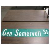 2-Sided Gen. Somervell Street Sign 48" x 10"