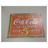 Coca-Cola Repro Metal Sign - 16" x 12.5" Coca-Cola Repro Metal Sign - 16" x 12.5"