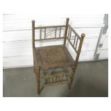 Antique Bamboo Corner Chair / Plant Stand Antique Bamboo Corner Chair / Plant Stand