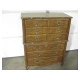 38"x18"x48" Tall Vintage 6 Drawer Dresser