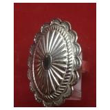 Vtg Nickel Silver Concho Ring Has Sterling Band Vtg Nickel Silver Concho Ring Has Sterling Band