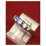 10kt Gold & Tanazanite Ring Sz 5 1/4 10kt Gold & Tanazanite Ring Sz 5 1/4