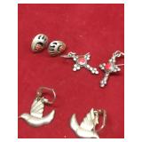 Lot Of 3 Sterling Silver Earring Pairs 2 Native Lot Of 3 Sterling Silver Earring Pairs 2 Native