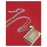 Stainless Steel  John 3:16 Book Necklace