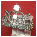 Queens Crown Sterling Ring Hallmarked Queens Crown Sterling Ring Hallmarked