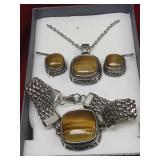 Tiger Eye Fashion Jewelry Set Tiger Eye Fashion Jewelry Set