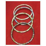 Lot Of 4 Cloisonne Bracelets Lot Of 4 Cloisonne Bracelets