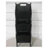 Free-Standing 3 Bin Wood Organizer / Rack Free-Standing 3 Bin Wood Organizer / Rack