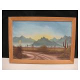26" x 18.5" Framed Original SW Painting 26" x 18.5" Framed Original SW Painting