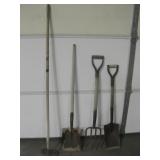 Lot Of 4 Vintage Yard / Garden Tools