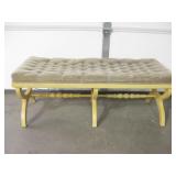 Vtg Upholstered Sitting Bench 42"x15" Vtg Upholstered Sitting Bench 42"x15"