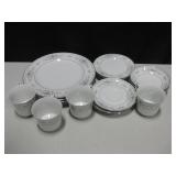 Diane Porcelain China Plates Cups & Bowls