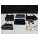 Lot Of 6 Hand Bags / Small Purses