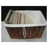 Large Basket w/ Assorted LP Records Large Basket w/ Assorted LP Records