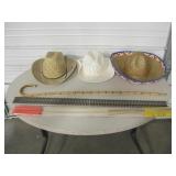 3 Straw Hats, Small Cane, NIP Box Kite, etc... 3 Straw Hats, Small Cane, NIP Box Kite, etc...