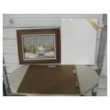 Framed Original Painting NIP Canvas & Art Board Framed Original Painting NIP Canvas & Art Board