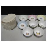 Lot Of Lenox Butterfly Meadow Bowls - 5" Lot Of Lenox Butterfly Meadow Bowls - 5"