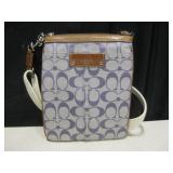 Leather & Fabric Coach Shoulder Bag Leather & Fabric Coach Shoulder Bag