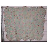 Vintage 84" x 72" Handmade Quilt w/ Scalloped Edge Vintage 84" x 72" Handmade Quilt w/ Scalloped Edge