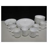 Lot Of Arcopal France Milk Glass Dishes & Cups