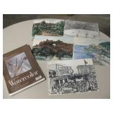 Watercolor Art Paper w/ Several Original Paintings Watercolor Art Paper w/ Several Original Paintings